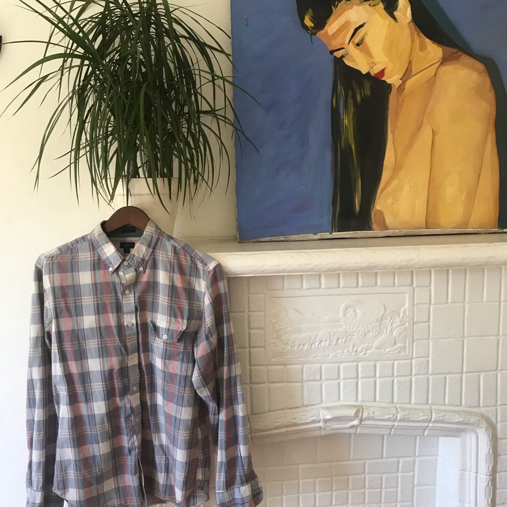 Button down shirt.JCrew. Large. - Picture 3 of 5